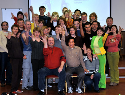 Групповая фотография участников семинара «Цигун Железная рубашка 1 и 2»